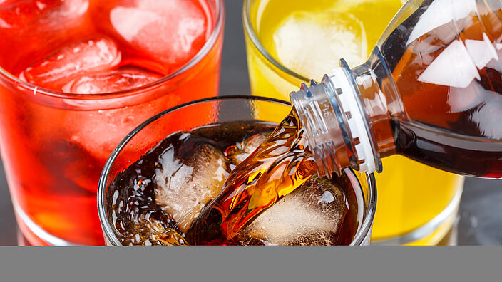 Pouring cola drink drinks lemonade softdrinks in a glass